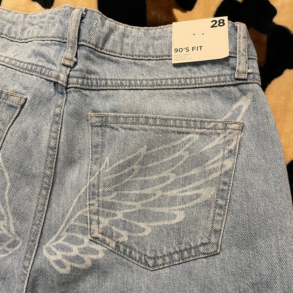 Forever 21 90s Fit Wide Leg Jeans Size 28